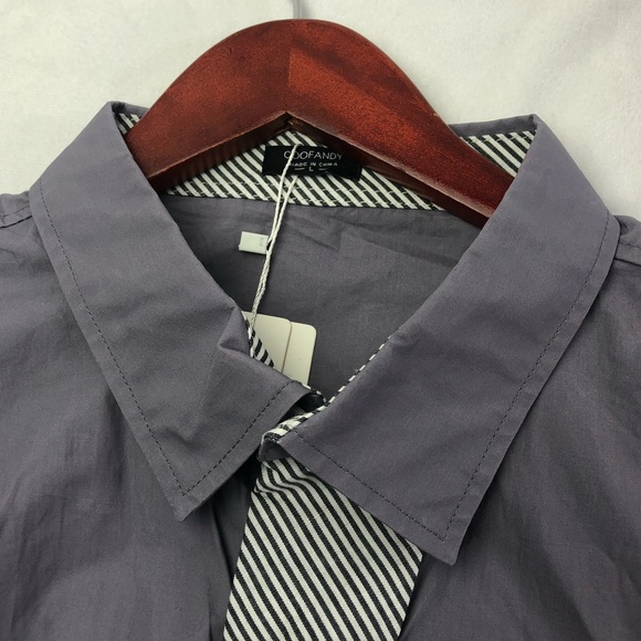 Coofandy Button Down Long Sleeve Graphic Men's Formal Event Party Club Tribal - Picture 5 of 12